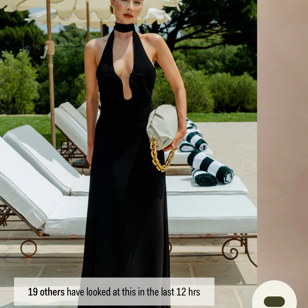 Malakhai chiffon  Halter Maxi Dress